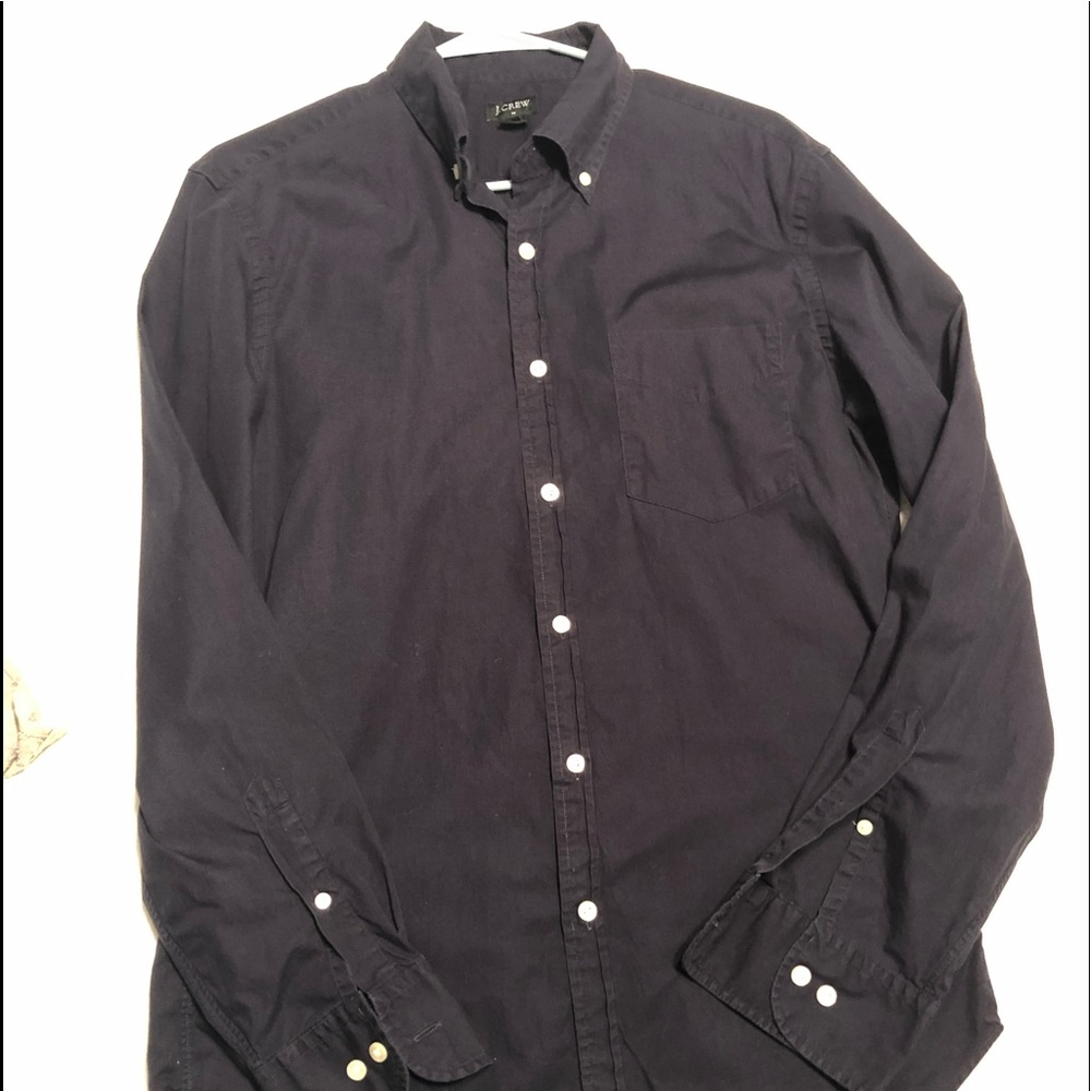 J. Crew Navy blue button shirt